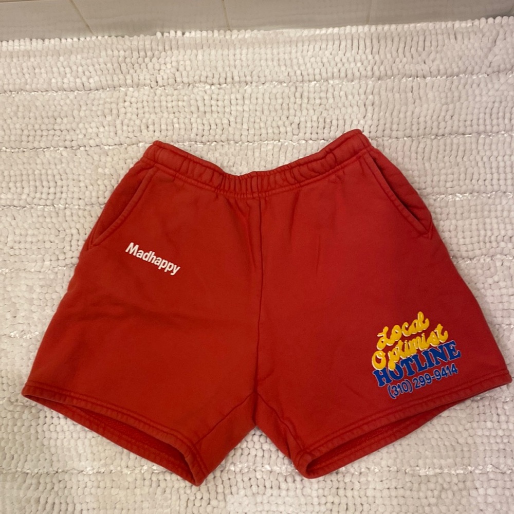 Madhappy Red Sweat Shorts